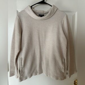 EUC J. Crew Mercantile cream mockneck sweater size M